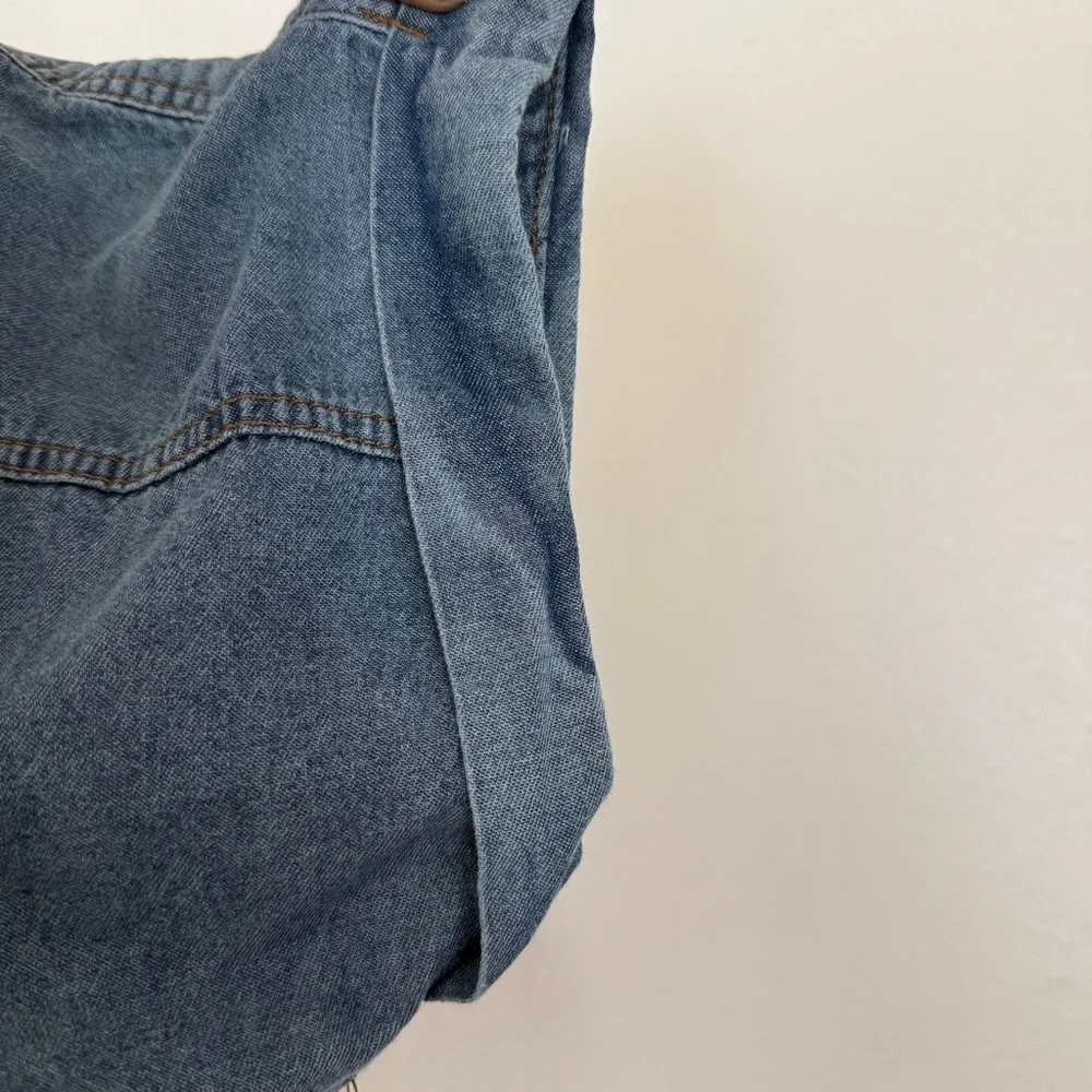 Stylish Blue Women's Jean Overalls - Picture 8 of 14